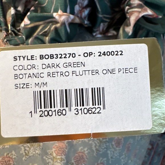 PatBO // NWT Botanic Retro Flutter One Piece Swimsuit - Picture 5 of 5